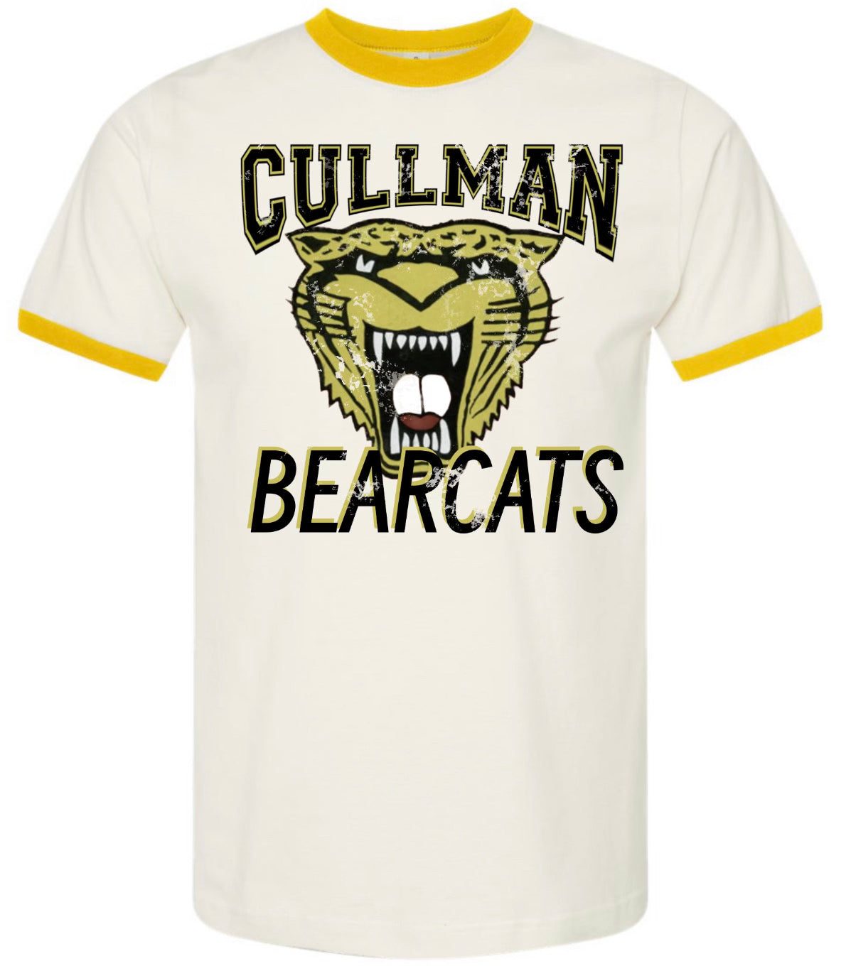Cullman Bearcats Vintage Ringer Tee | Nomadic Threads™️